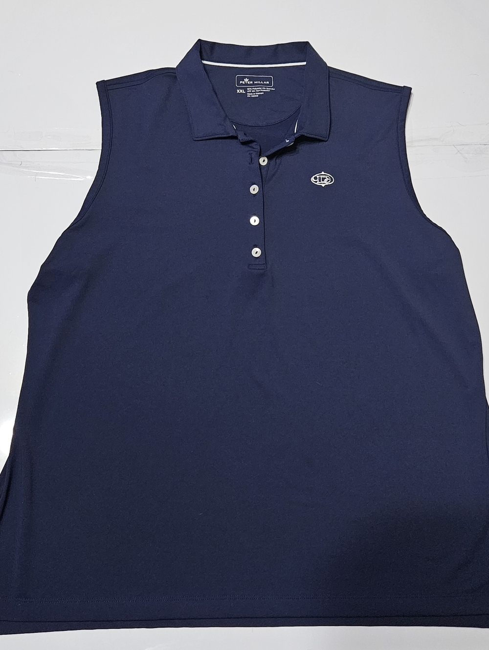 Peter Millar Navy Sleeveless Polo Performance Tank Womens XXL